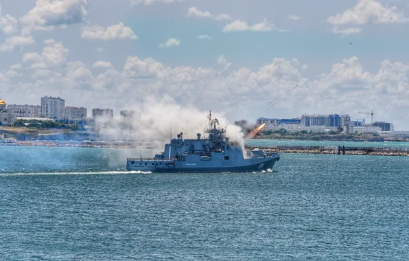 Фрегат, Парад, Севастополь, пуски, Адмирал Макаров, рбу-6000
