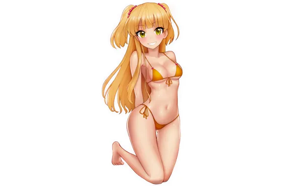 Girl, sexy, cleavage, long hair, boobs, anime, beautiful, pretty