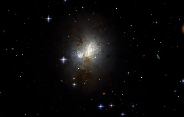 Stars, Galaxy, Irregular galaxy, Gas clouds, Star formation regions, Cosmic dust, ESO 495-21, Constellation of …
