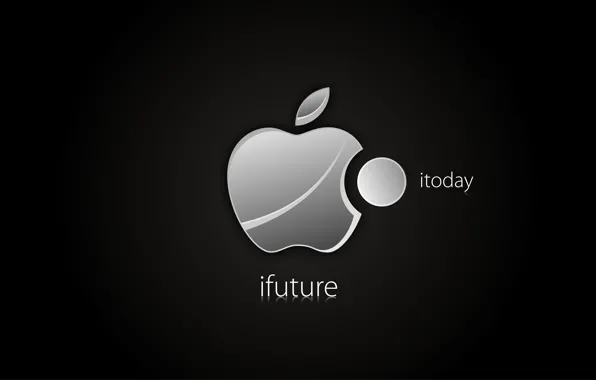 Картинка будущее, Apple, минимализм, Темный фон, креативность