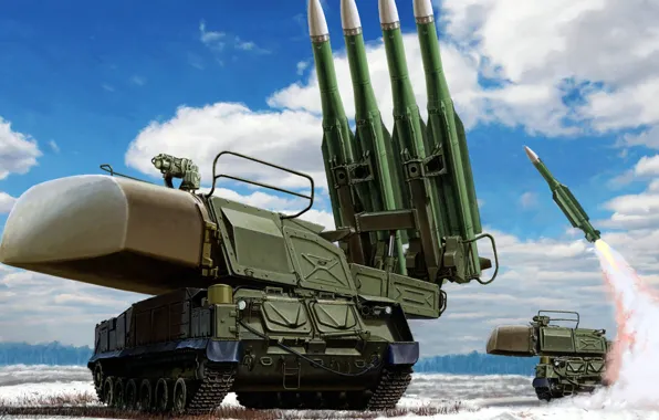 Картинка ПВО, ЗРК, Бук, зенитно-ракетный комплекс, SA-11 Gadfly, 9К37