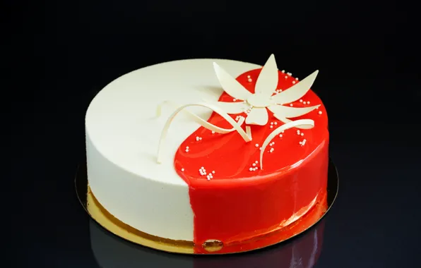 Цветок, торт, украшение, десерт, food, сладкое, sweet, cream