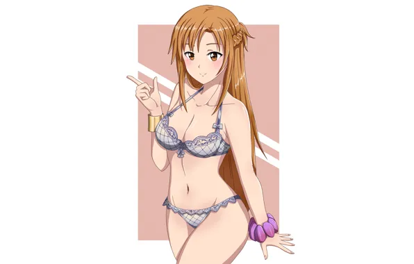Girl, sexy, lingerie, pantsu, bra, cleavage, panties, long hair