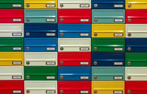 Картинка текстура, разноцветные, почтовые ящики