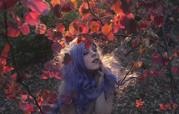 Взгляд, девушка, природа