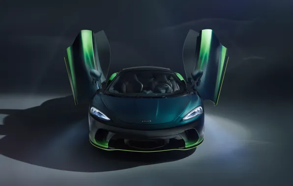 McLaren, двери, вид спереди, MSO, 2020, McLaren GT, Verdant Theme