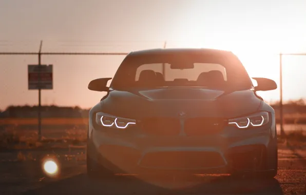 Картинка BMW, Light, Blue, Sunset, Evening, Face, F80, Sight