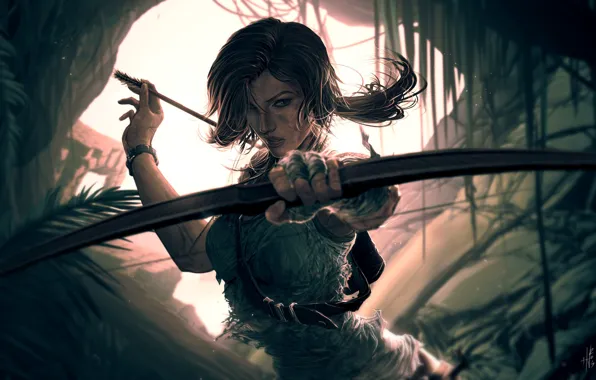 Картинка Tomb Raider, Lara Croft, Characters, Lara, by Hue Vang, Hue Vang