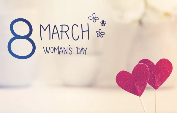 Сердечки, happy, 8 марта, heart, romantic, gift, Women's Day