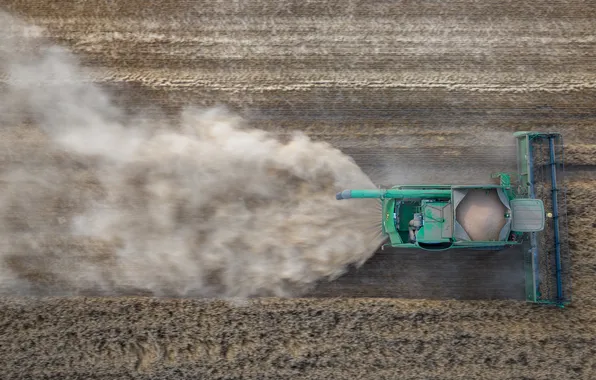 Machine, wheat, harvester