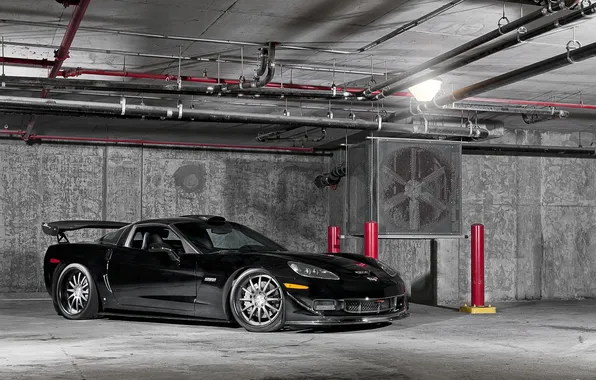 Картинка стоянка, вентиляция, corvette Z06 raptor