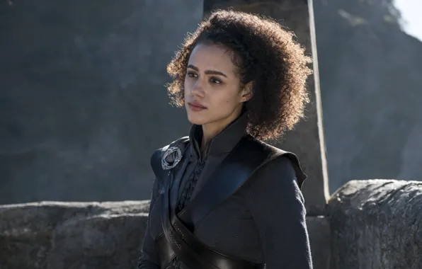 Leather, Game of Thrones, actress, Nathalie Emmanuel, Missandei