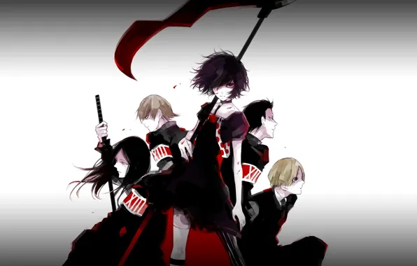 Аниме, арт, персонажи, RWBY
