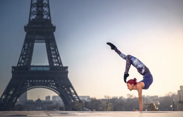 Картинка Париж, грация, гимнастка, Quincy Azzario