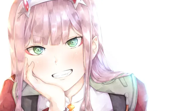 Девушка, улыбка, Darling In The Frankxx, Милый во Франксе