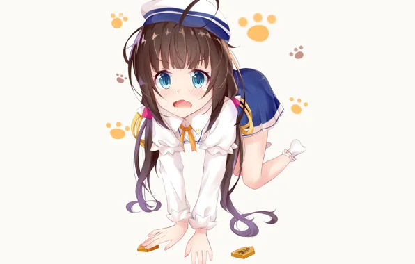 Девушка, фон, аниме, девочка, Ryuuou no Oshigoto!