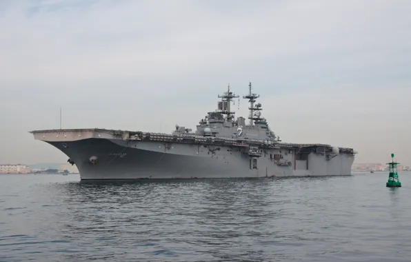 Картинка бухта, Эссекс, универсальный, LHD-2, USS Essex, десантный корабль