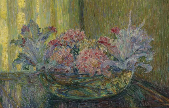 Картина, натюрморт, Букет Цветов, Henri Le Sedaner, Анри Ле Сиданэ