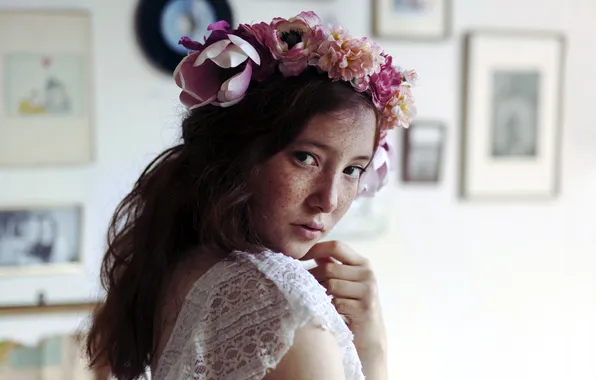 Взгляд, девушка, портрет