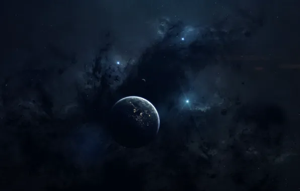Звезды, Планета, Космос, Туманность, Звезда, Star, Арт, Stars