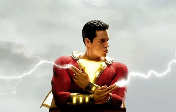 Молнии, герой, костюм, lightning, hero, DC comics, Шазам, shazam