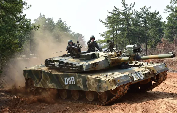 Gun, weapon, South Korea, man, asian, tank, oriental, asiatic