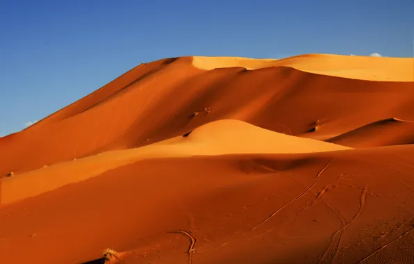Песок, небо, пустыня, бархан