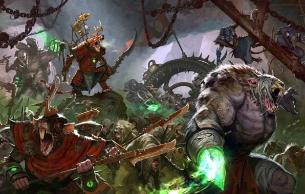 Картинка battle Art, Total war warhammer 2, Skaven