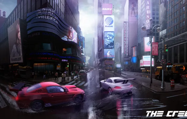 Картинка машина, улица, гонка, Ford, The Crew