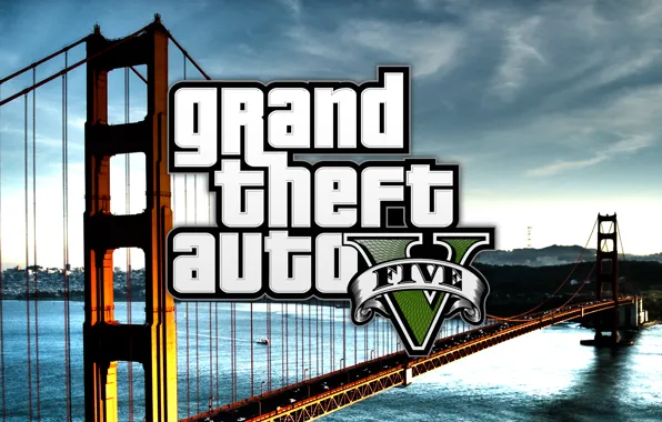 Вода, мост, игра, GTA V