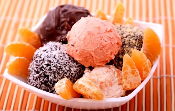 Апельсин, еда, мороженое, сладко, десерт, chocolate, вкусно, sweet