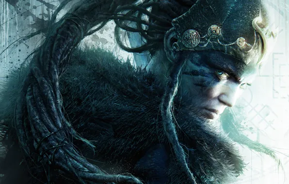 Девушка, Лицо, Ninja Theory, PS4, Hellblade