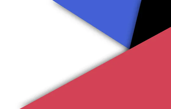 Белый, синий, розовый, черный, геометрия, material