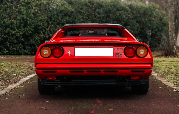 Картинка Ferrari, GTB, rear, 1989, Ferrari GTB Turbo