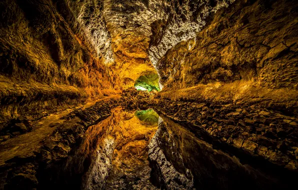 Картинка природа, гора, Cueva de los Verdes