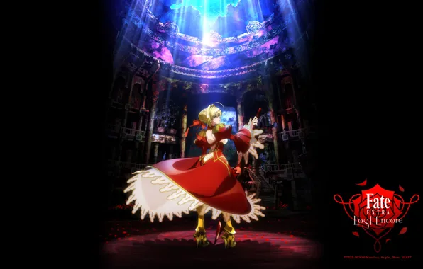 Девушка, аниме, сейбер, Fate / Stay Night