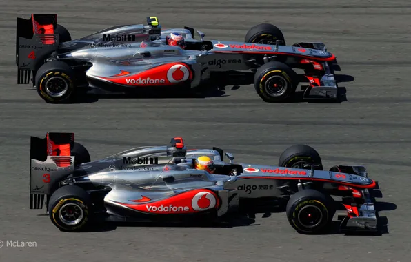 Button, hamilton, Mclaren
