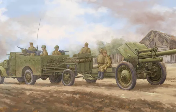 M3A1, М-30, советская гаубица, 122-мм гаубица образца 1938 года, лёгкий многоцелевой бронетранспортёр