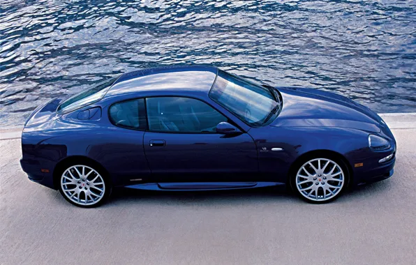 Maserati, blue, gransport