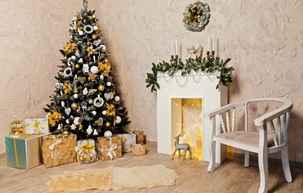 Картинка украшения, шары, елка, Новый Год, Рождество, подарки, Christmas, balls
