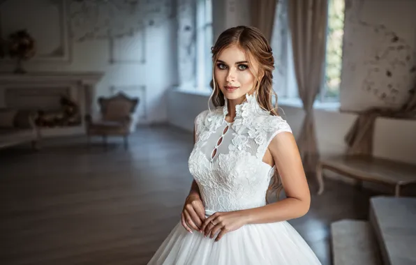 Картинка девушка, платье, красавица, невеста, Алёна, Игорь Кондуков