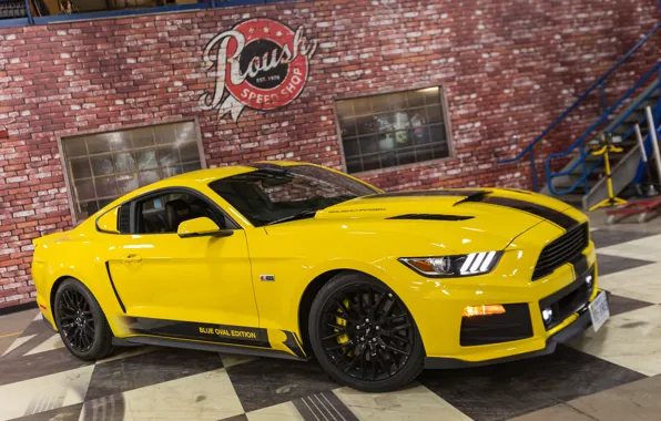 Mustang, Ford, Blue, Edition, Roush, 2015, R2300, Oval