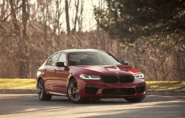 Red, Trees, F90, M5 Competition