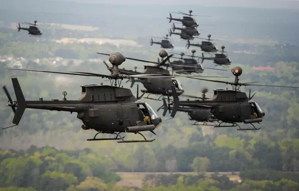 OH-58, вертолёты, Kiowa
