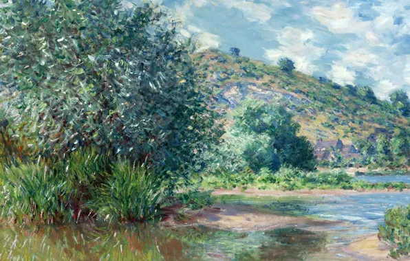 Природа, картина, Клод Моне, Пейзаж в Порт-Вилле