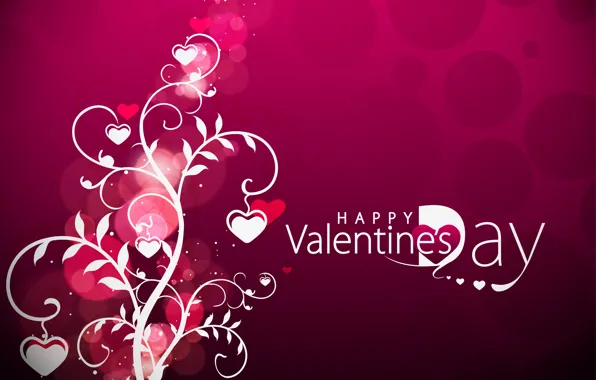 Картинка вектор, сердечки, День святого Валентина, Valentine's Day