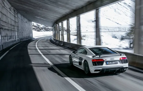 Зима, снег, Audi, winter, snow, R8, audiclub
