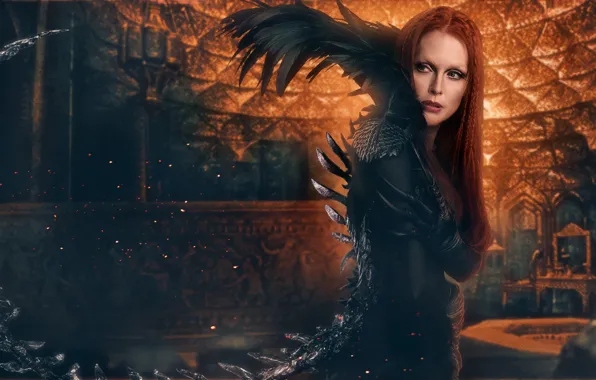 Фильм, перья, ведьма, Джулианна Мур, Julianne Moore, Седьмой сын, Seventh Son