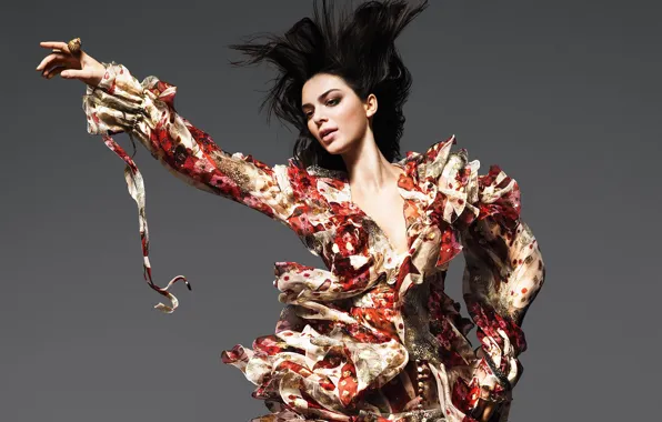 Девушка, модель, волосы, платье, Vogue, Kendall Jenner