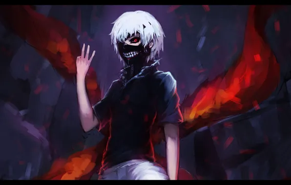 Арт, art, Tokyo Ghoul, Kaneki Ken, Токийский Гуль